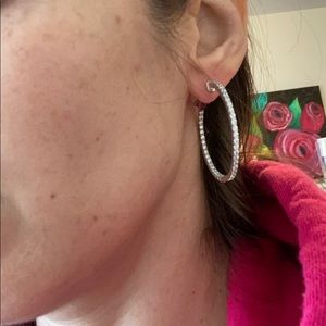 CZ Hoop earrings 💎